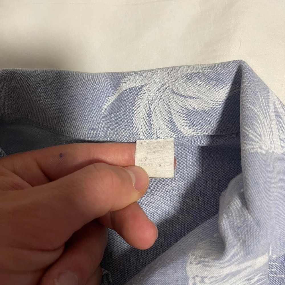 Vintage French Hawaiian shirt,‎ double breasted pockets - Picture 4 of 7
